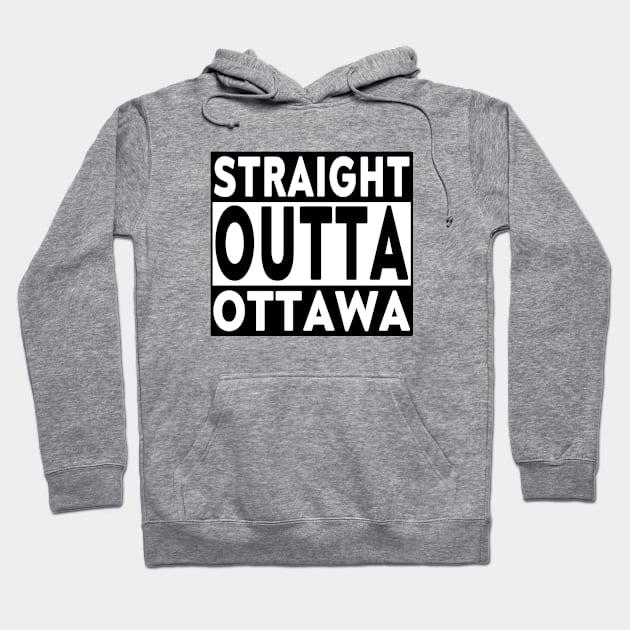 Straight Outta Ottawa Blk Hoodie by LahayCreative2017